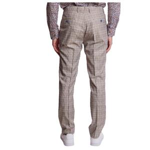 Mens Paisley & Gray(R) Plaid Suit Pants - Tan/Pink alternate view