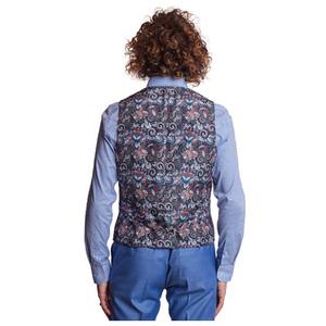 Mens Paisley & Gray(R) Suit Vest - Blue Shark alternate view