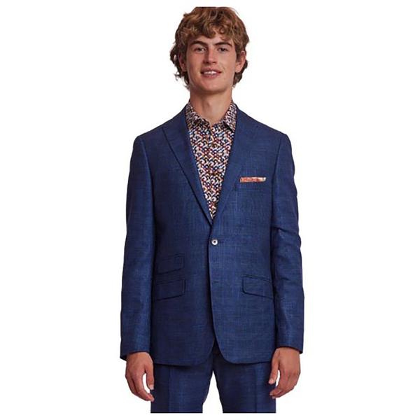Mens Paisley & Gray(R) Suit Jacket - Blue Cognac