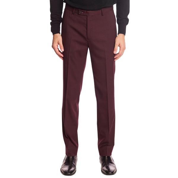 Mens Paisley & Gray(R) Solid Dress Pants - Burgundy Wine alternate view