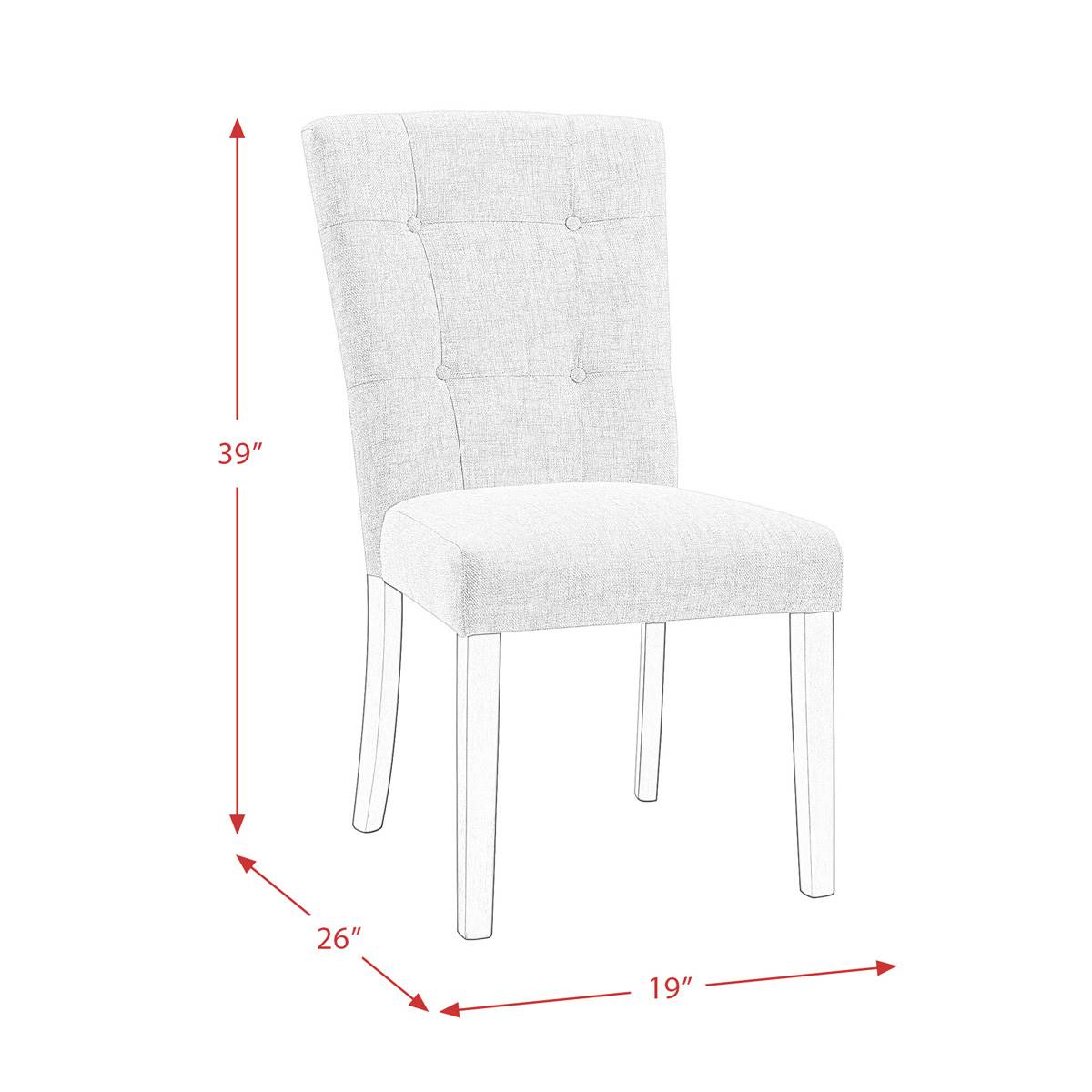 Elements Lexi Upholstered Chair Set