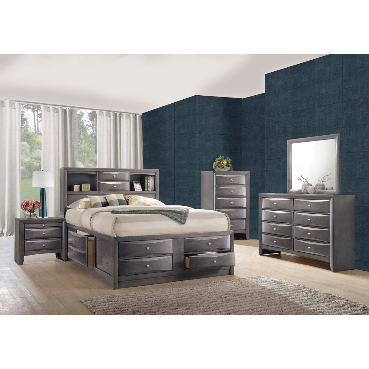Elements Emily 2 Drawer Nightstand