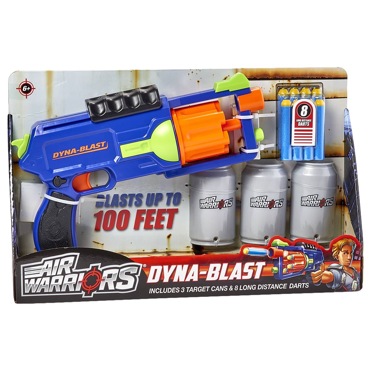 Air Warriors Dyna-Blast Equalizer Blaster With Target Cans