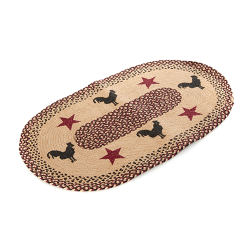 Better Trends Rooster Jute Rug