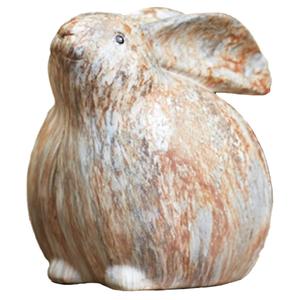 Melrose Modern Bunny Rabbit Figurine w/ Marble Finish - Set of 2 alternate view