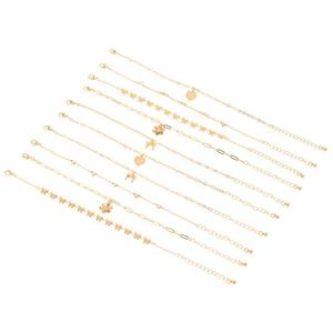 Ashley Gold-Tone Butterfly/Hearts/Bows Bracelet Set - Set of 5 alternate view