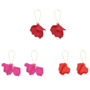Ashley Cooper(tm) Red Pink Flower Trio Earring Set
