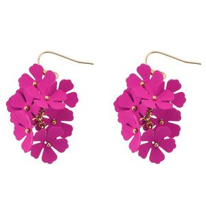Ashley Cooper(tm) Pink Flower Cluster Earrings