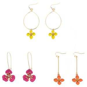 Ashley Cooper(tm) Tri-Tone Flower Trio Earring Set