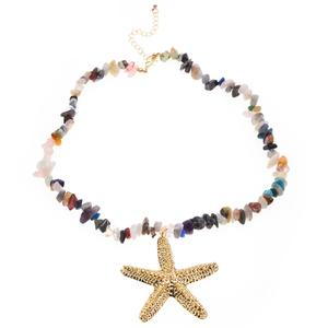 Ashley Cooper(tm) Multi-Color Chip Starfish Pendant Necklace