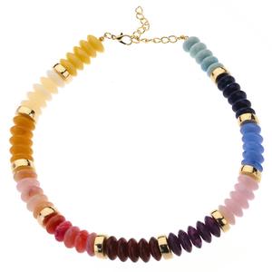 Ashley Cooper(tm) Multi-Color Gold-Tone Space Beaded Necklace