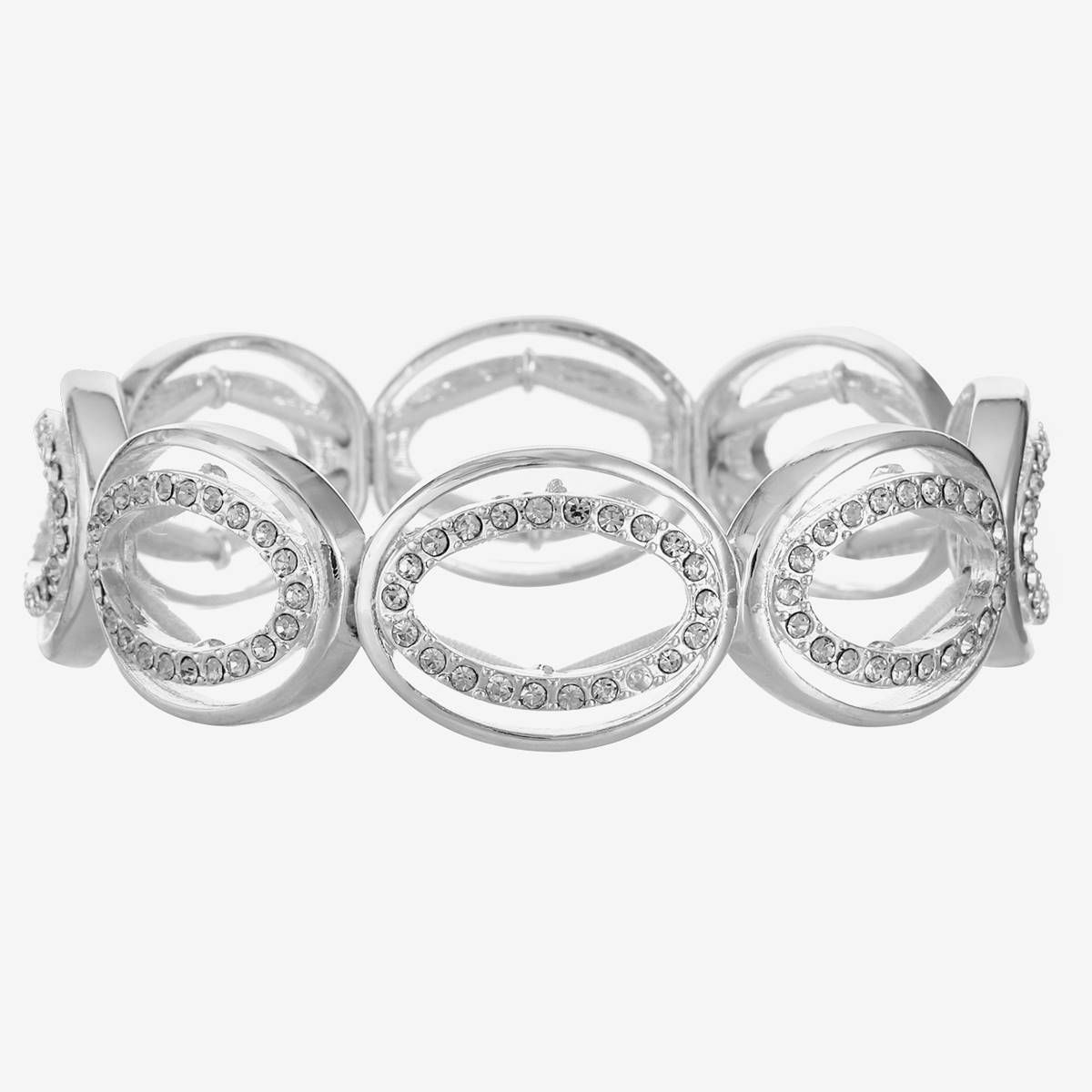 Gloria Vanderbilt 2.25in. Oval Open Link Stretch Bracelet