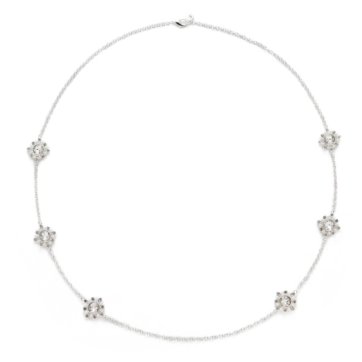 Gloria Vanderbilt Pearl & Crystal Snowflake Statement Necklace