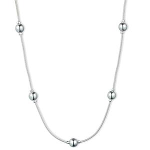 Gloria Vanderbilt Silver-Tone Snake Beaded Necklace