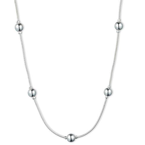 Gloria Vanderbilt Silver-Tone Snake Beaded Necklace