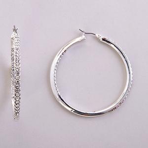 Gloria Vanderbilt Pave Inside Out Hoop Earrings