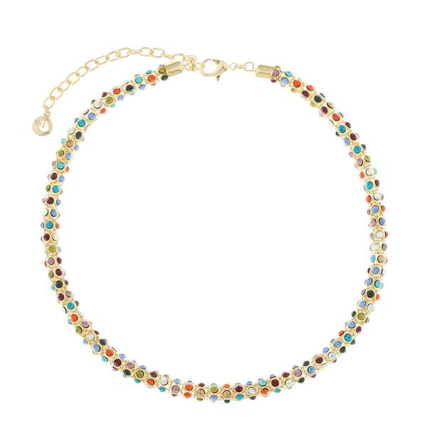 Gloria Vanderbilt Gold-Tone Multi-Stone Collar Necklace