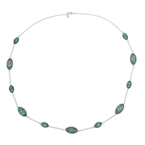 Gloria Vanderbilt Silver-Tone & Abalone Necklace