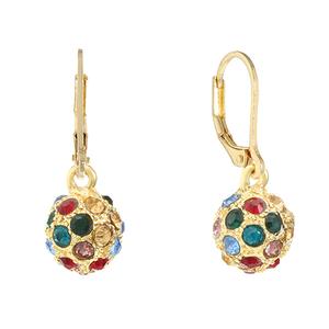 Gloria Vanderbilt Multicolor Fireball Drop Earrings