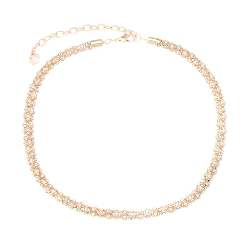 Gloria Vanderbilt Rose Gold-Tone & Crystal Necklace