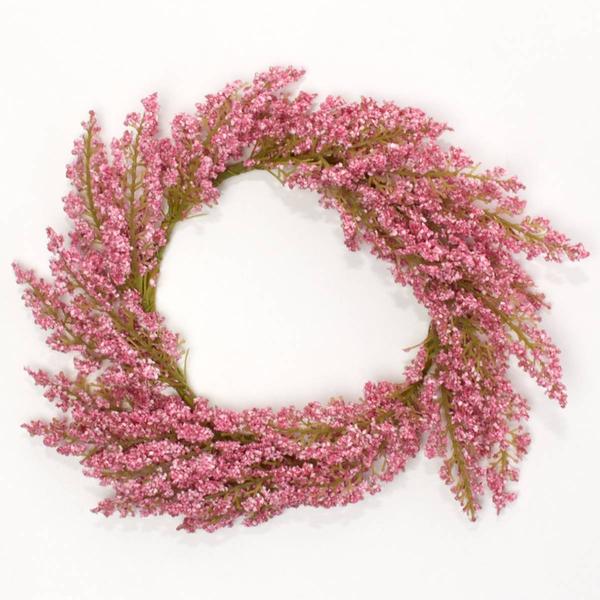 12in. Small Heather Candle Ring alternate view