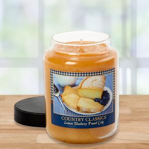 Country Classics Lemon Blueberry Cake 26oz. Jar Candle alternate view