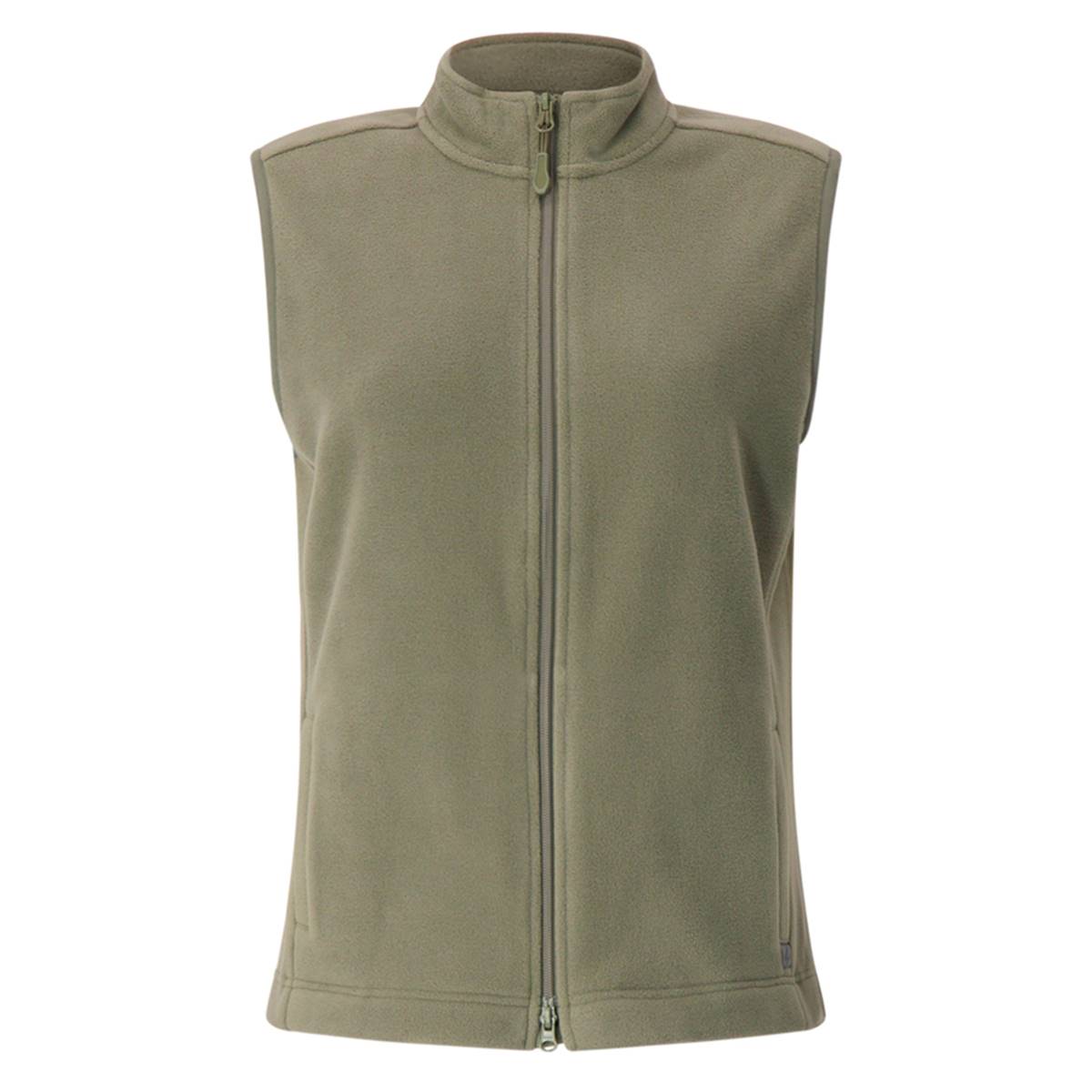 Womens Heat Holder Solid Super Brushed Fleece Vest