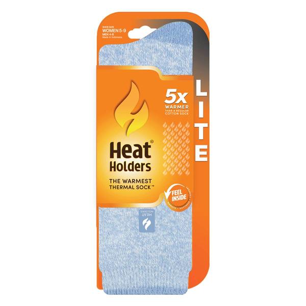 Womens Heat Holders(R) Lite Twist Crew Socks - Denim alternate view