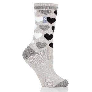 Womens Heat Holders(R) Jennifer LITE(tm) Heart Crew Socks