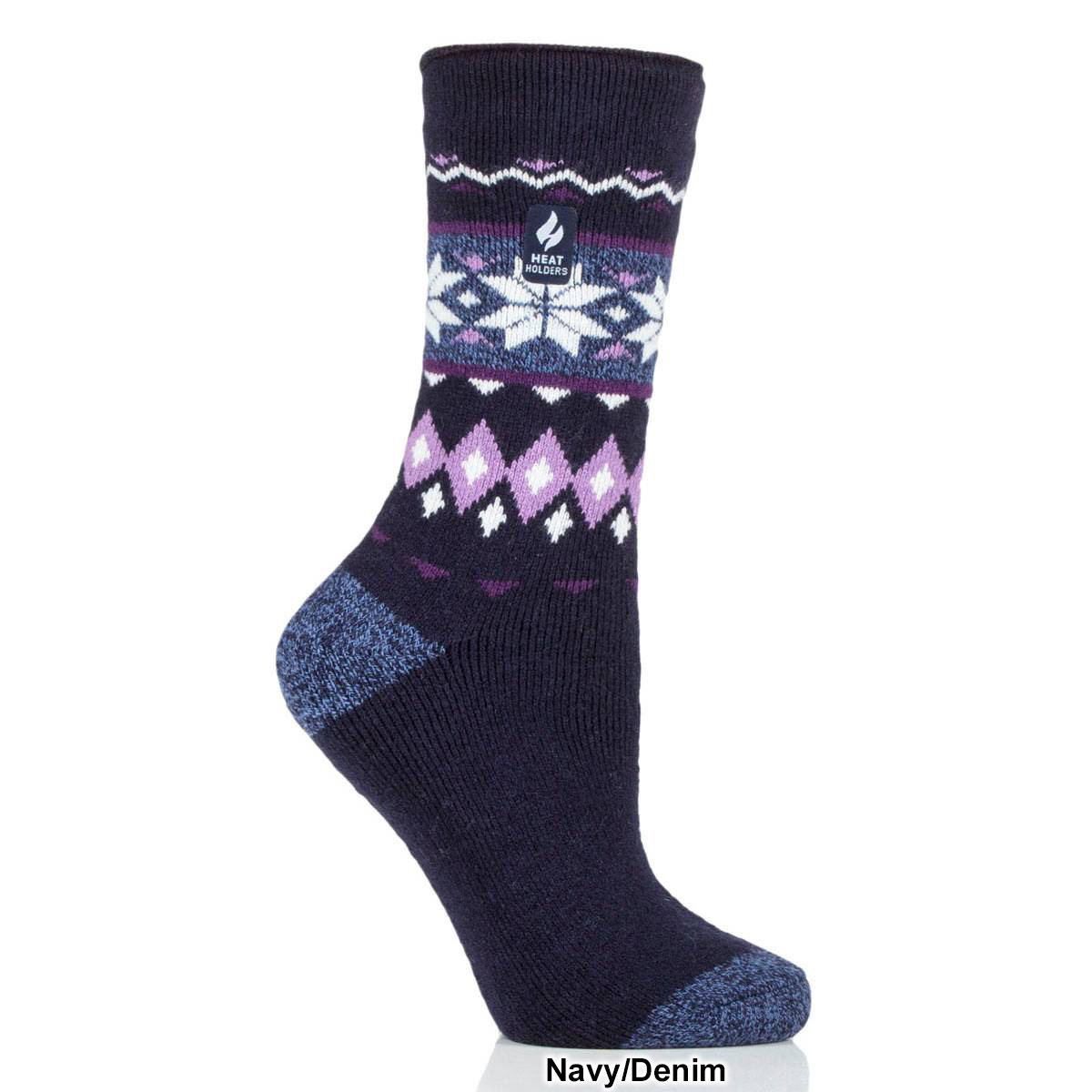 Womens Heat Holders(R) Melissa Lite(tm) Fair Isle Crew Socks