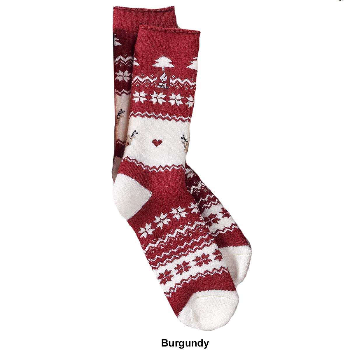 Womens Heat Holders Novelty Crew Socks