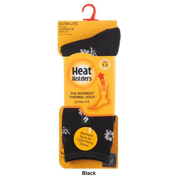 Womens Heat Holders(R) Ultra Lite Floral Crew Socks alternate view