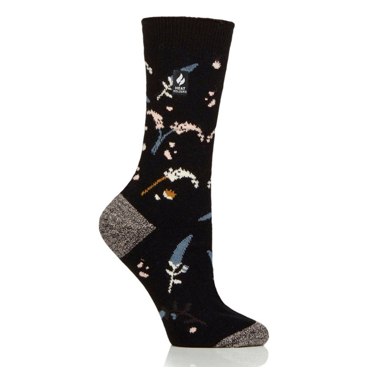 Womens Heat Holders(R) Eloise Ultra Lite(tm) Floral Crew Socks