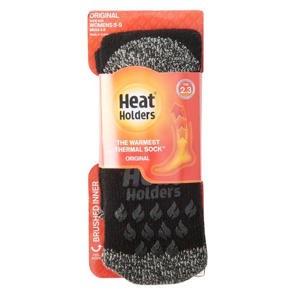 Womens Heat Holders(R) Juniper Original Crew Slipper Sock - Black
