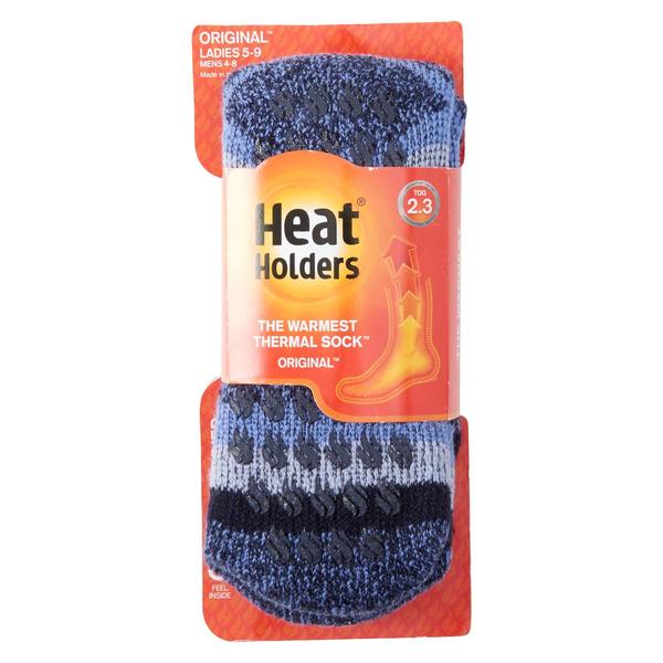 Womens Heat Holders(R) Petunia Original Stripe Crew Slipper Socks