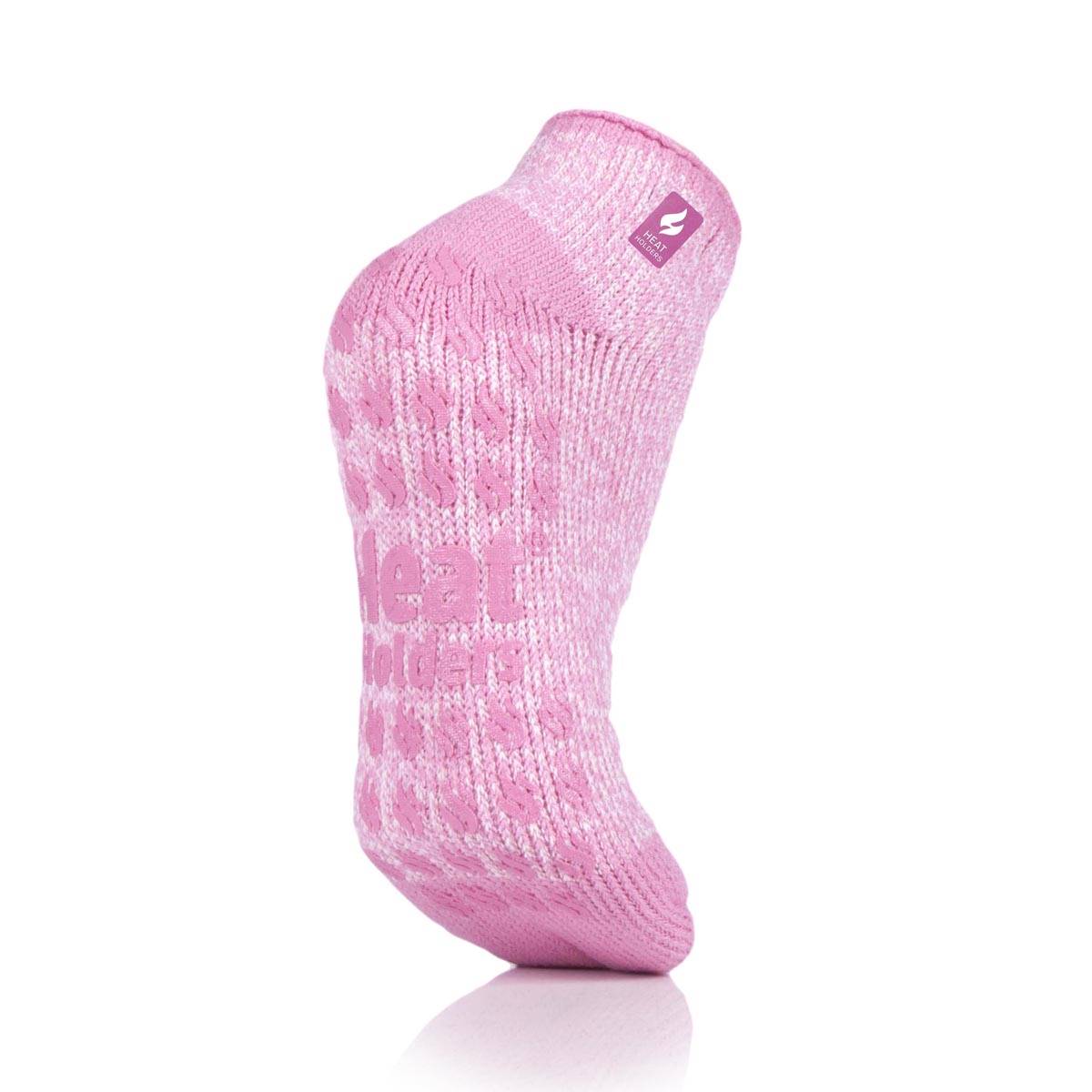 Womens Heat Holders(R) Iris Twist Ankle Slipper Socks