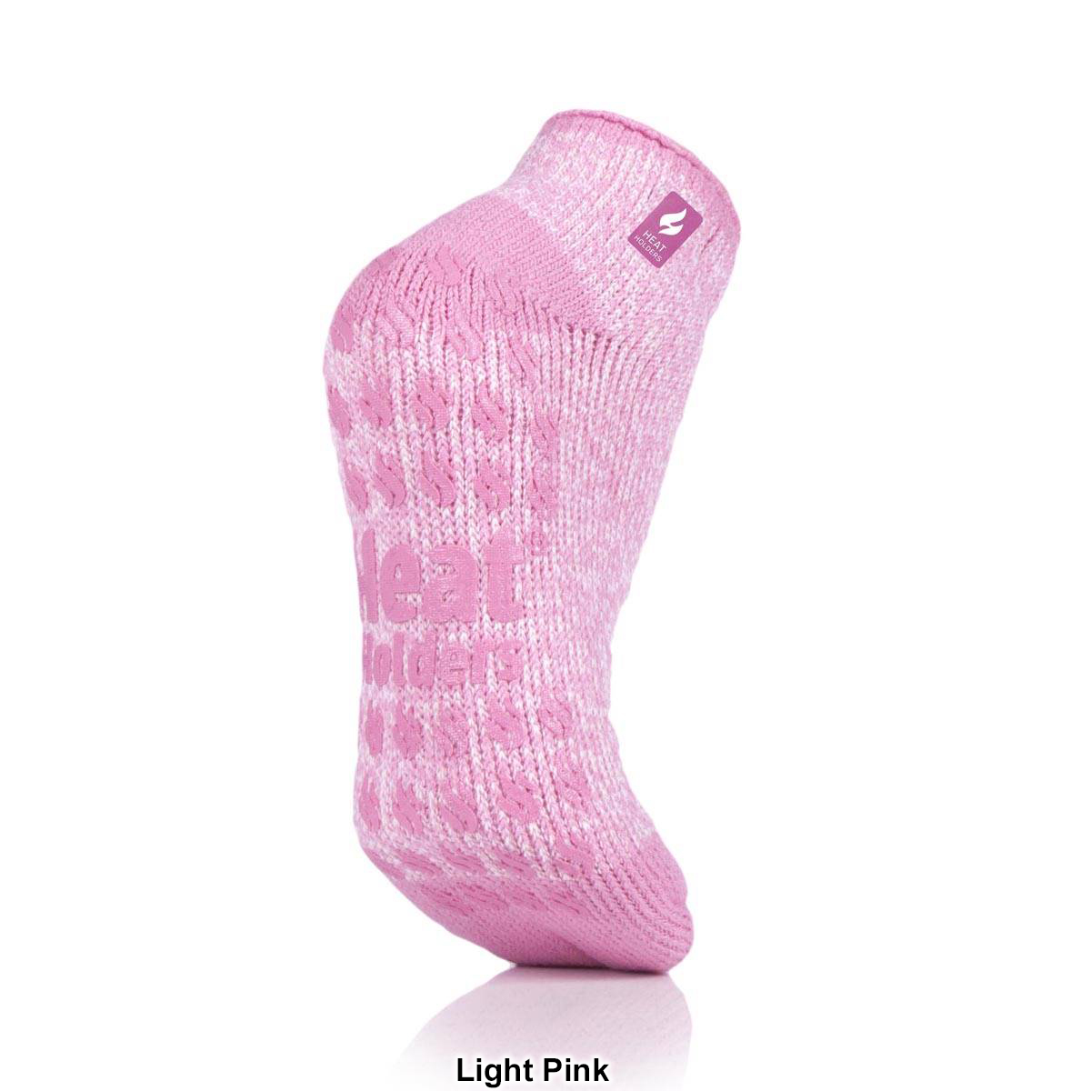 Womens Heat Holders(R) Iris Twist Ankle Slipper Socks