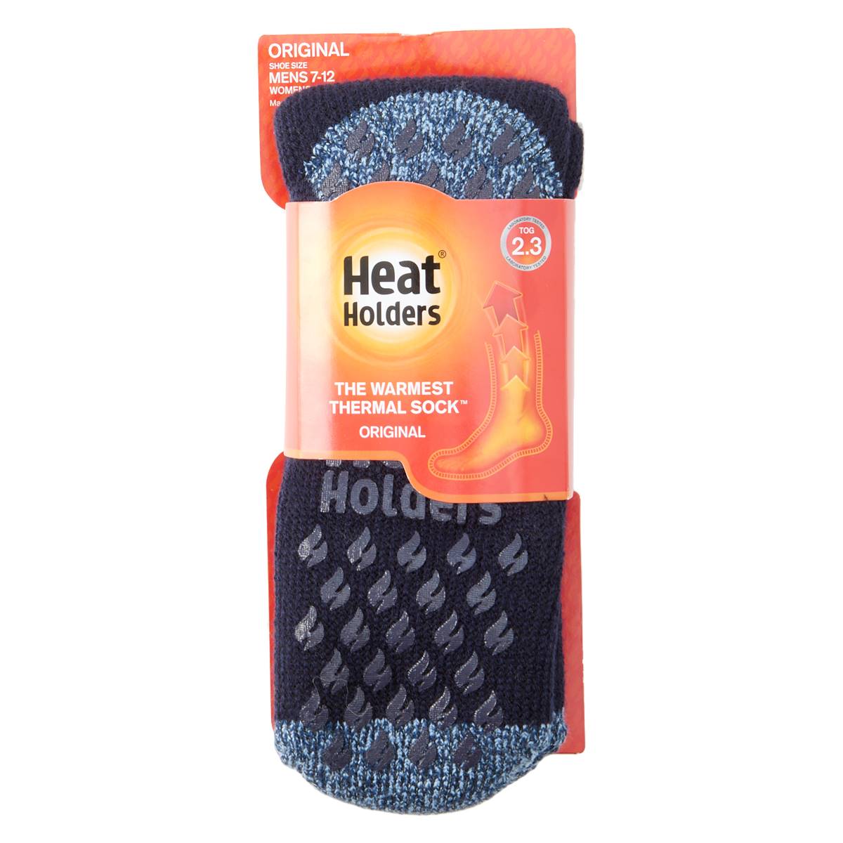 Mens Heat Holders(R) Twist Stripe Slipper Socks