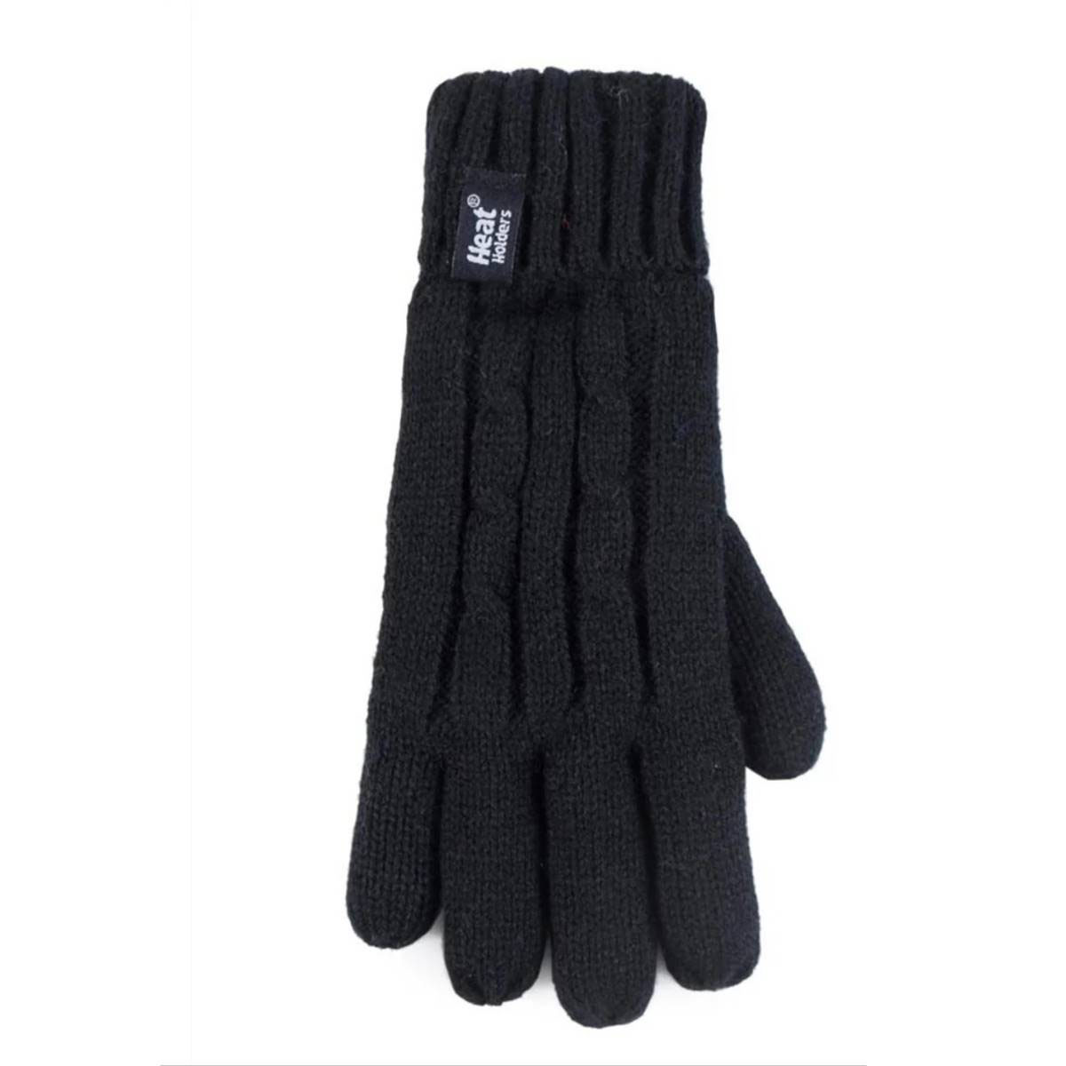 Girls Heat Holders(R) Glacier Peak Cable Knit Gloves