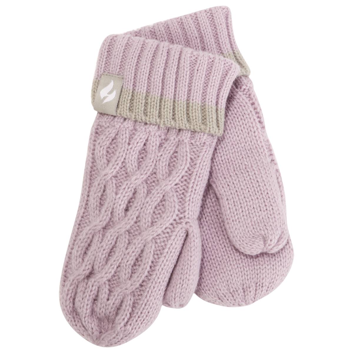 Girls Heat Holders(R) Ice Palace Cable Mittens