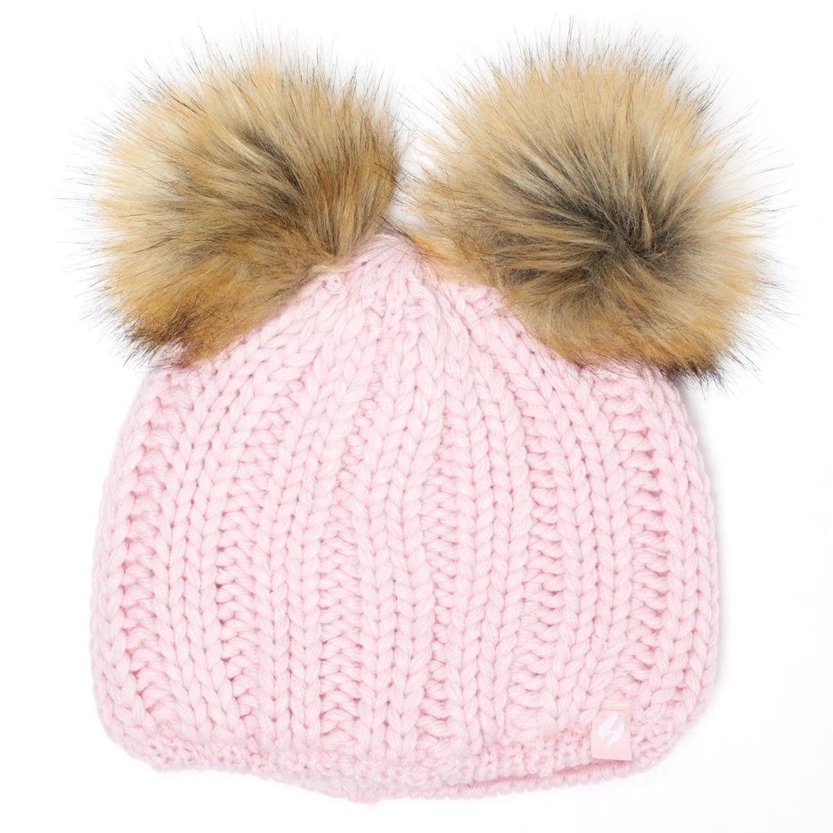 Girls (4-6x) Heat Holders(R) Crystal Mountain Hat With Pom Poms