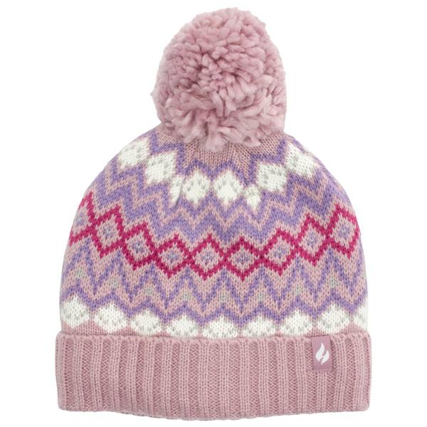 Girls (7-14) Heat Holders(R) Ariana Fair Isle Pompom Hat