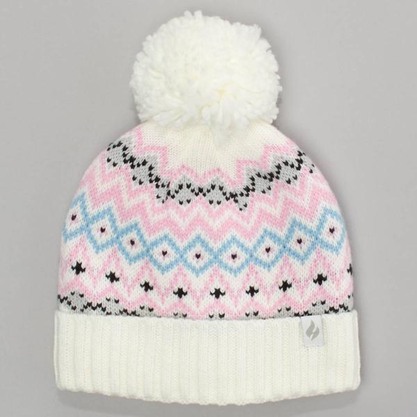 Girls (7-14) Heat Holders(R) Ariana Fair Isle Pom Pom Hat