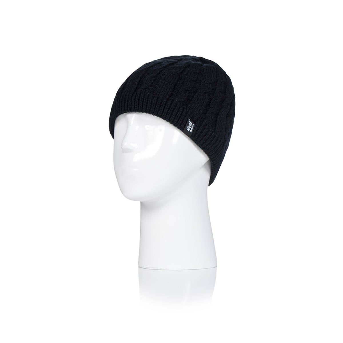 Womens Heat Holders(R) Alesund Cable Knit Beanie - Black