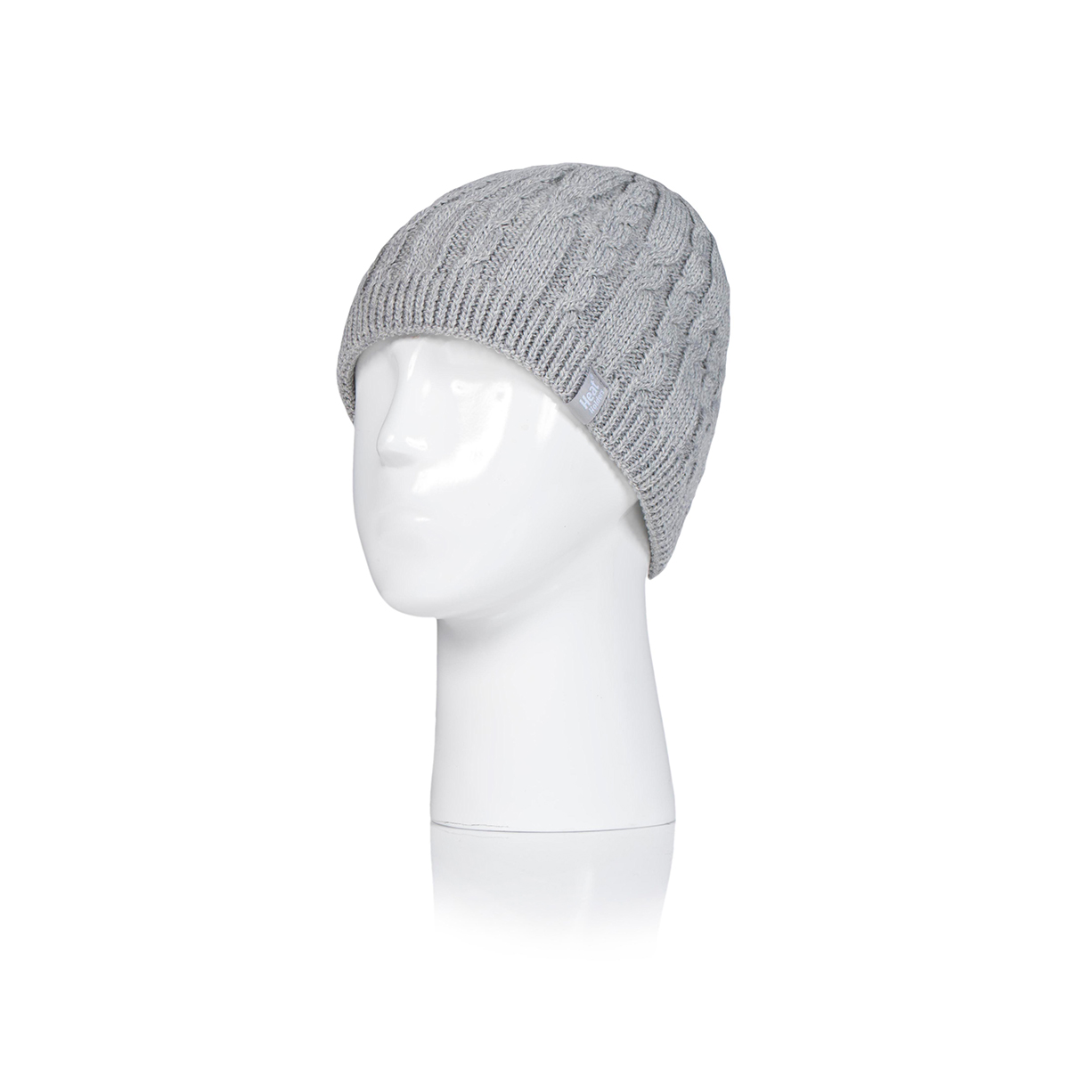 Womens Heat Holders(R) Alesund Cable Knit Hat - Grey