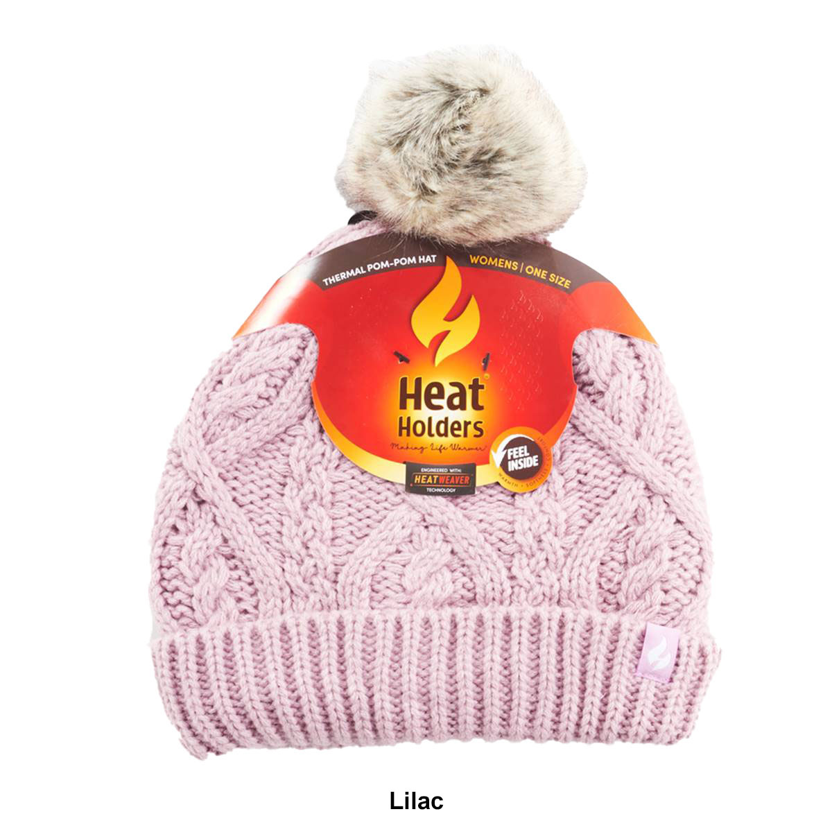 Womens Heat Holders(R) Brina Winter Hat W/ Fur Pom Pom