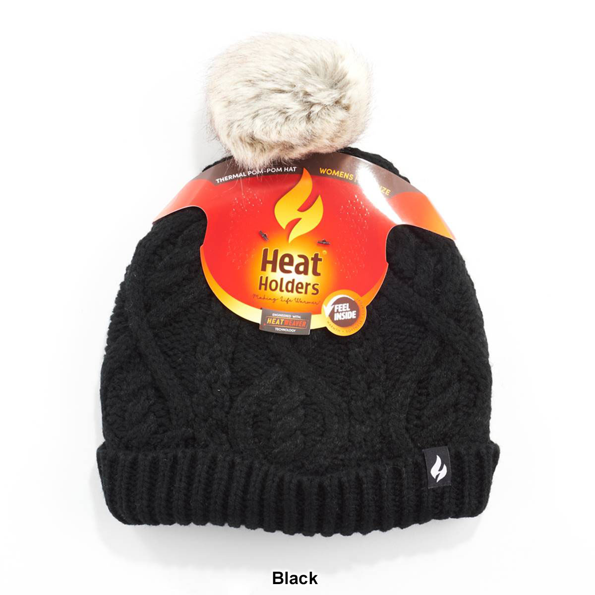 Womens Heat Holders(R) Brina Winter Hat W/ Fur Pom Pom