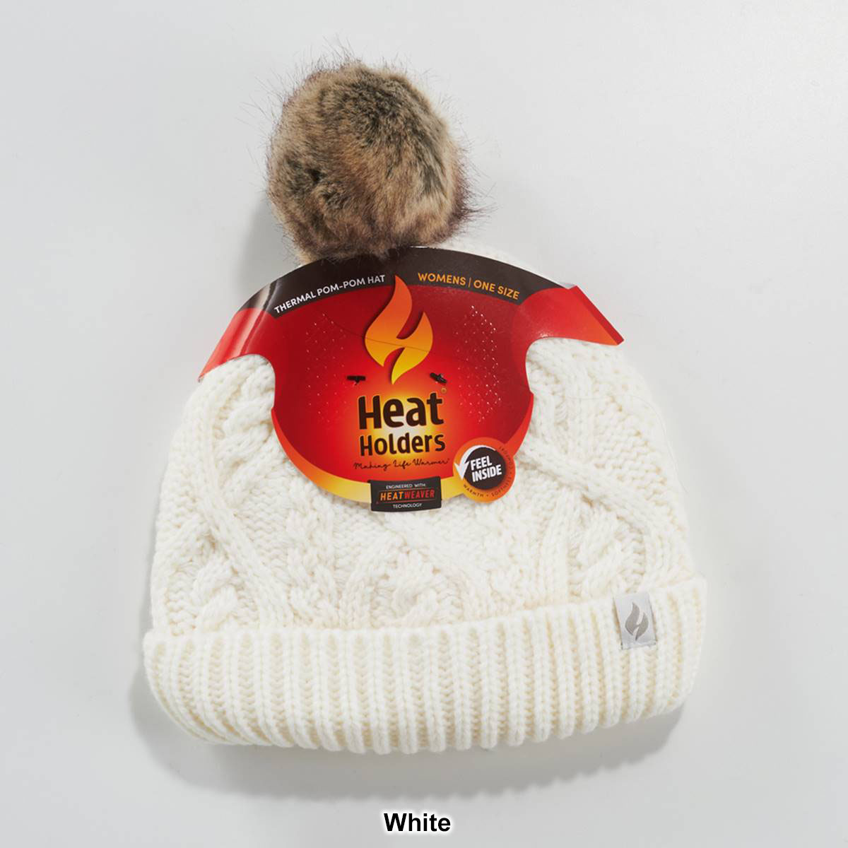 Womens Heat Holders(R) Brina Winter Hat W/ Fur Pom Pom