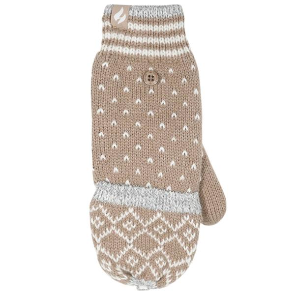 Womens Heat Holders(R) Vienna Fair Isle Converter Mitten - Beige alternate view