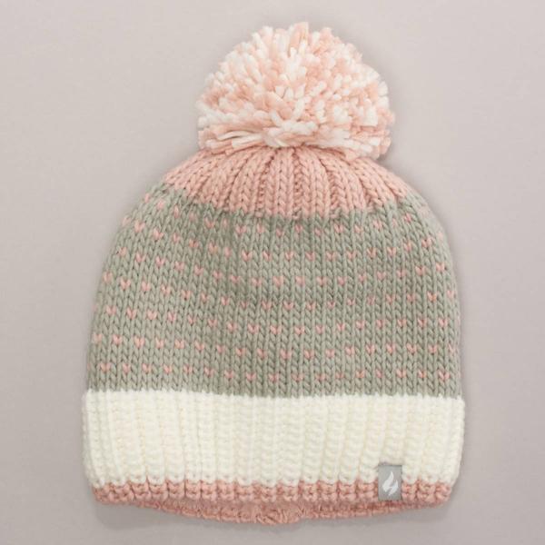Womens Heat Holders(R) Arles Heart Hat with Pom Pom